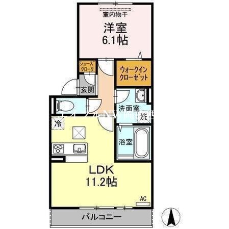 グレイス伊福の物件間取画像